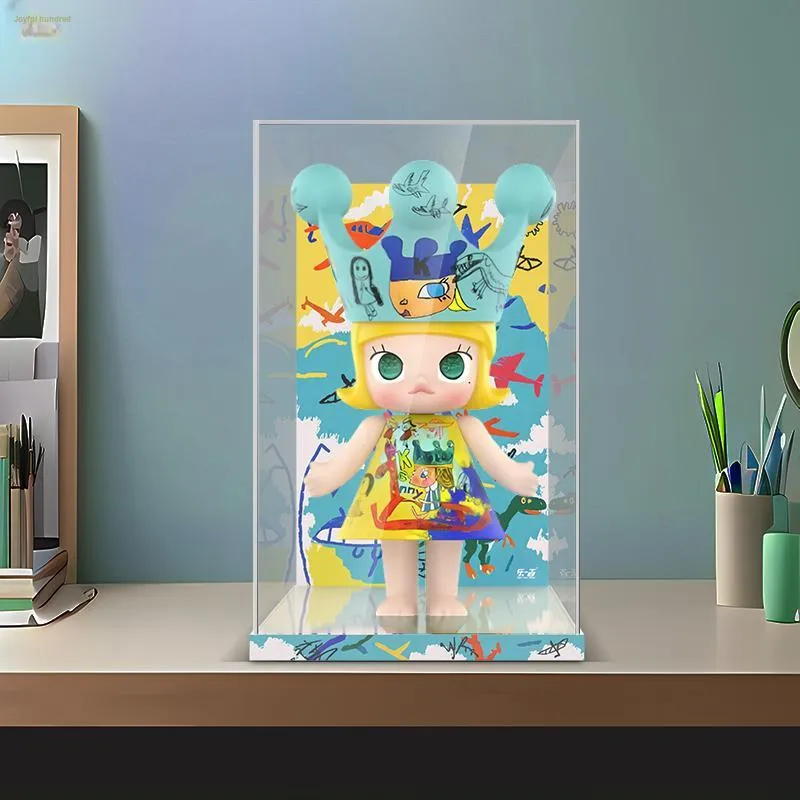 LIGHT YOUR BRICKS Compatibility Pop Mart 400% Childlike Princess Collection Display Case Model Accessories-4