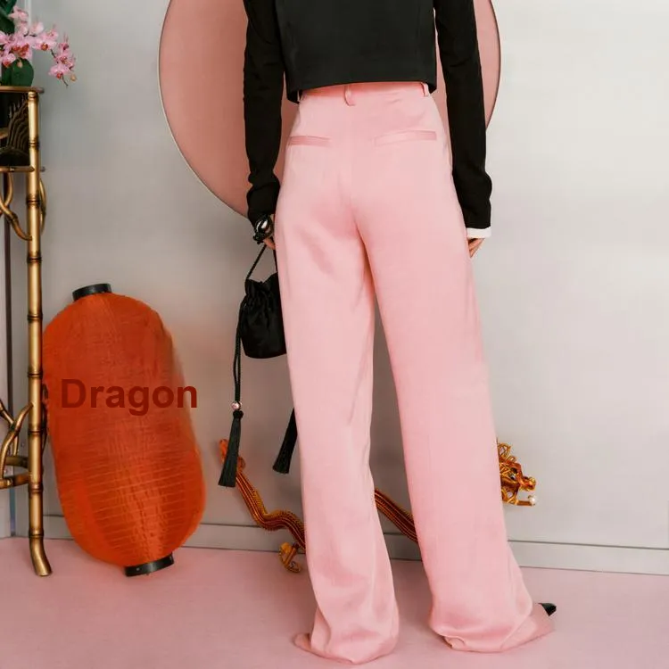 MOCO Casual Pants Women's Neon Pink-3