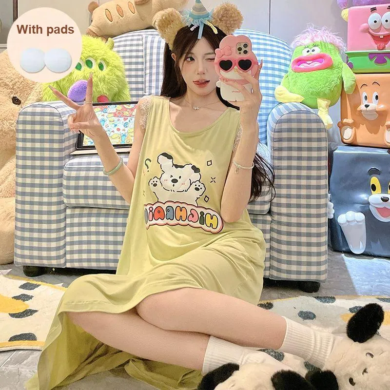 Ta Yan Summer Nightgown Women's Green-1