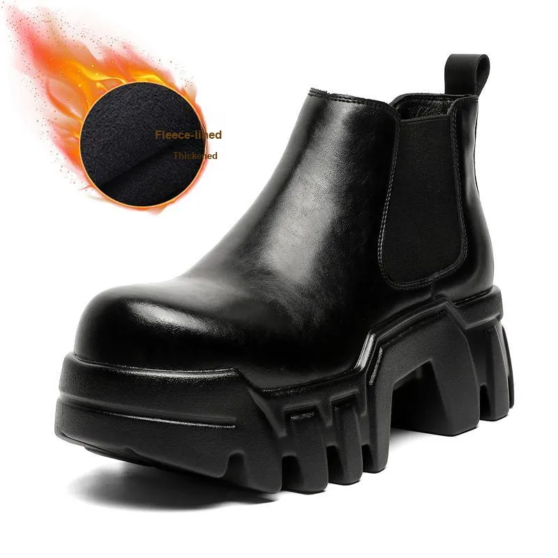V05 Ankle Length Chelsea Boots Men's Black-7
