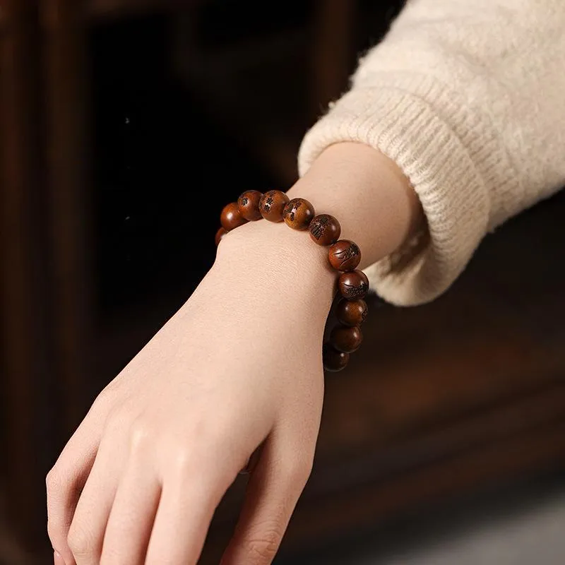 HANCANG Lightning Struck Wood Bracelets Unisex-1