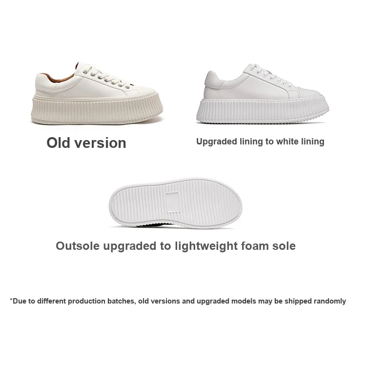 Anthony Miles Water Resistant Wear Resistant Height Increasing Low Top Skateboard Shoes Women's Ecru-6