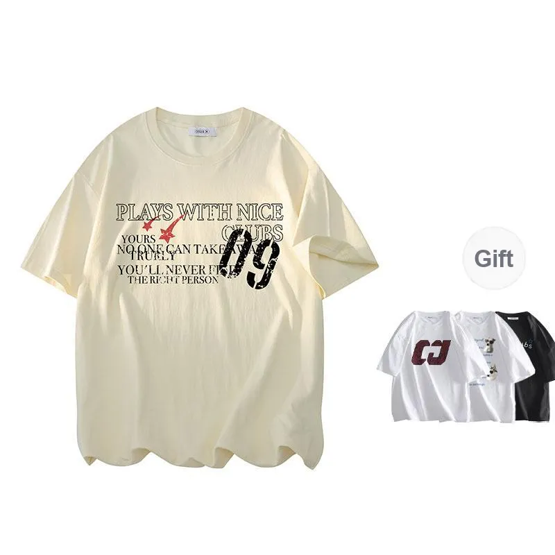 OGEK T Shirt Unisex White Comes With Random Print T Shirt-4