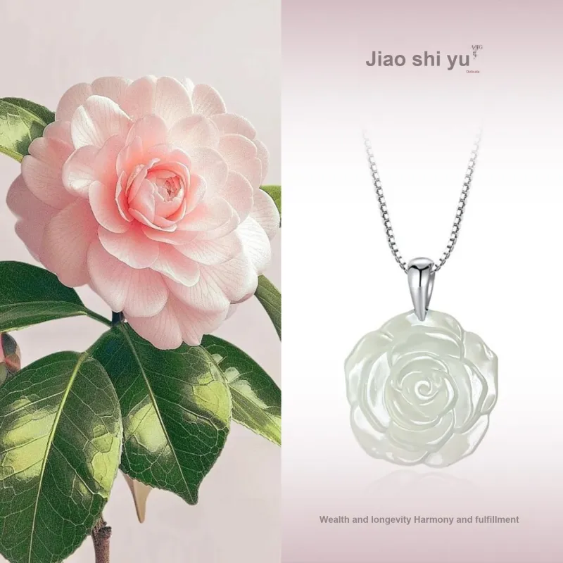 JIAOSHIYU Serpentine Jade Necklaces Women's-1