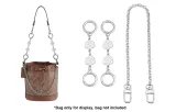 Серебряная Камелия 12 см * 2 + Декоративная цепочка 35 см