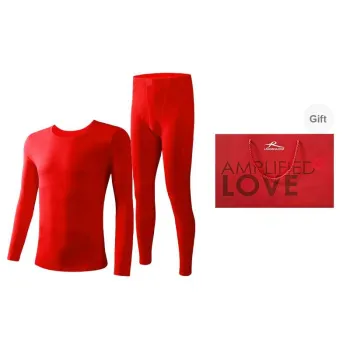 Lanza Thermal Set Men's 4 Sets Red