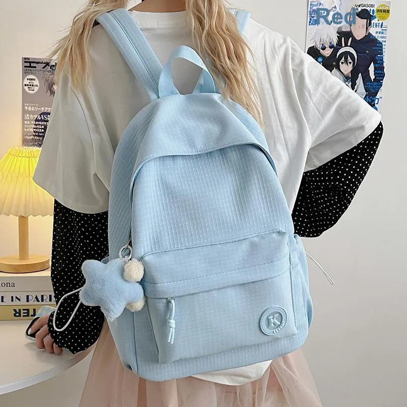 Moonshine Oxford Backpack Unisex Black/White/Pink/Yellow/Blue/Green-12