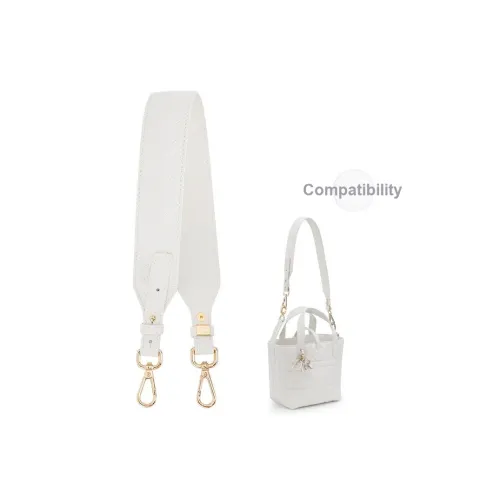 Lan Bao Fan Коровья кожа Микрофибра Сумка Ремень Женская Белая