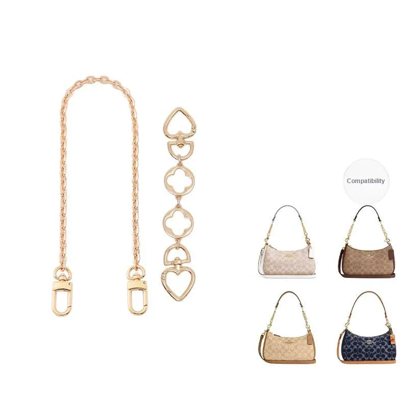 Gloya Alloy Decorative Chain Bag Accessory Women's Gold Tone-20