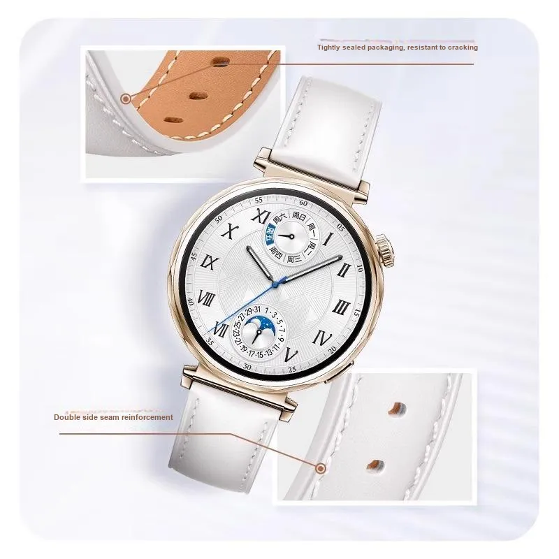 IWabcertoo Huawei Compatibility Watch Band 190MM Cowhide Leather Material-3