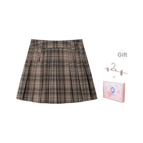 Tokyo Season Повседневные короткие юбки Женские Коричневый