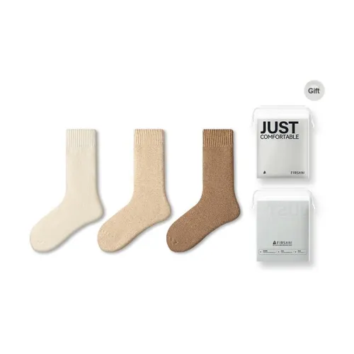 FIRS Mid Calf Socks Women's Shopping Bag 3 Pack