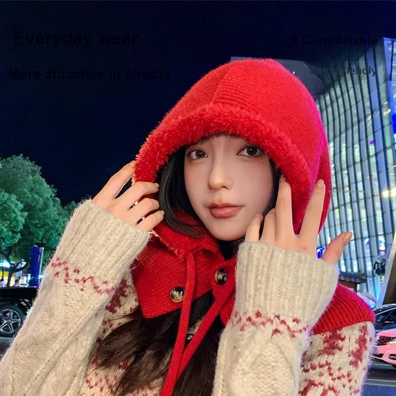 Shizhu Thickened Hats & Caps Women's-3