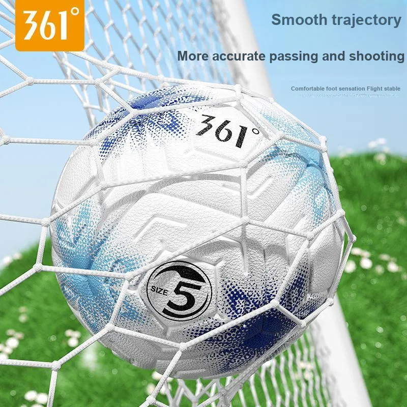 361° Size 4 5 Size Soccer PVC Machine Stitched Soccer Ball Unisex Blue-2