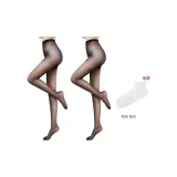 [2 팩] 블랙+블랙 - 포함된 1쌍의 랜덤 트렌디 양말