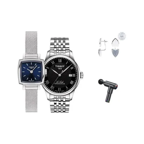 TISSOT Le Ai Collection Кварцевый механизм Унисекс Часы 39,3 мм Черный циферблат T0581091104100+T0064071105300