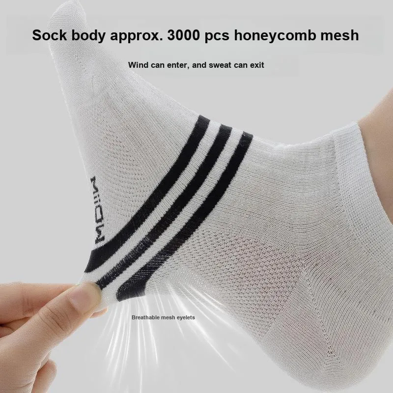 MIIOW No Show Socks Men's 5 Pack-3
