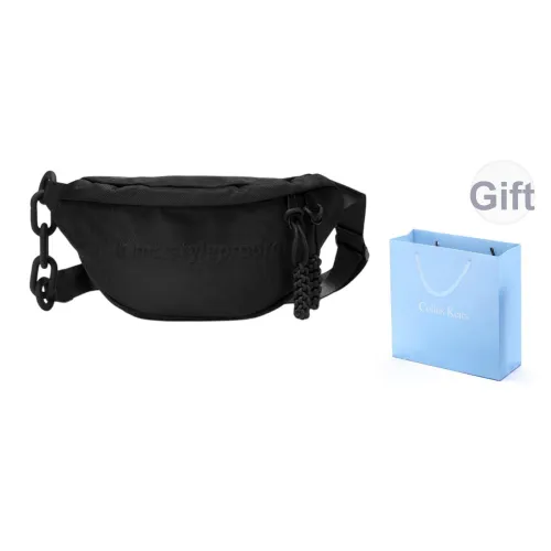 COLINS KEIRS Оксфорд Fashion Sports Велоспорт Бананка Casual Сумка через плечо Сумка на плечо Стандартная Женская Черная