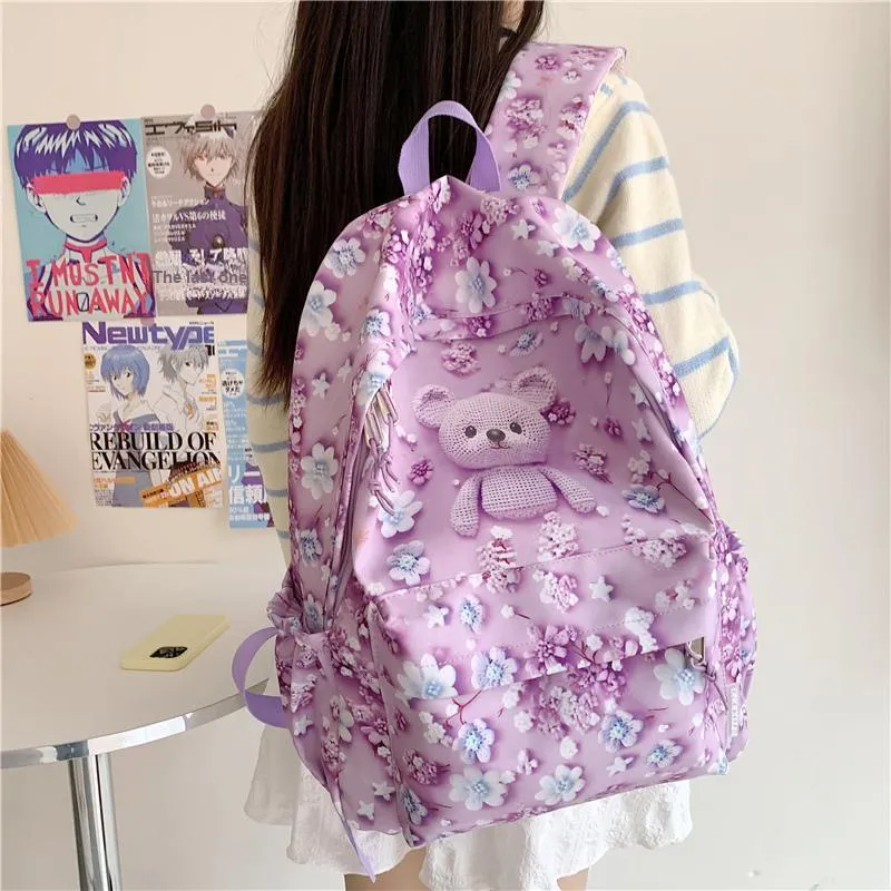 YUANTUZHE Oxford Backpack Women's Multicolor-6