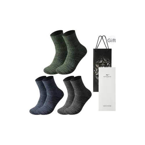 SEPTWOLVES Носки Crew Мужские упаковка из 3 пар набор в подарочной коробке
