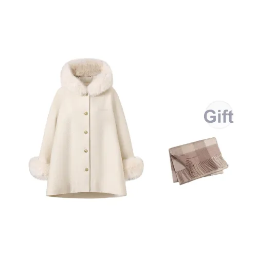 DITB Экрю Женские Плащи