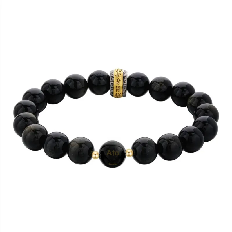 Lao Feng Xiang Natural Agate Bracelets Men's-49