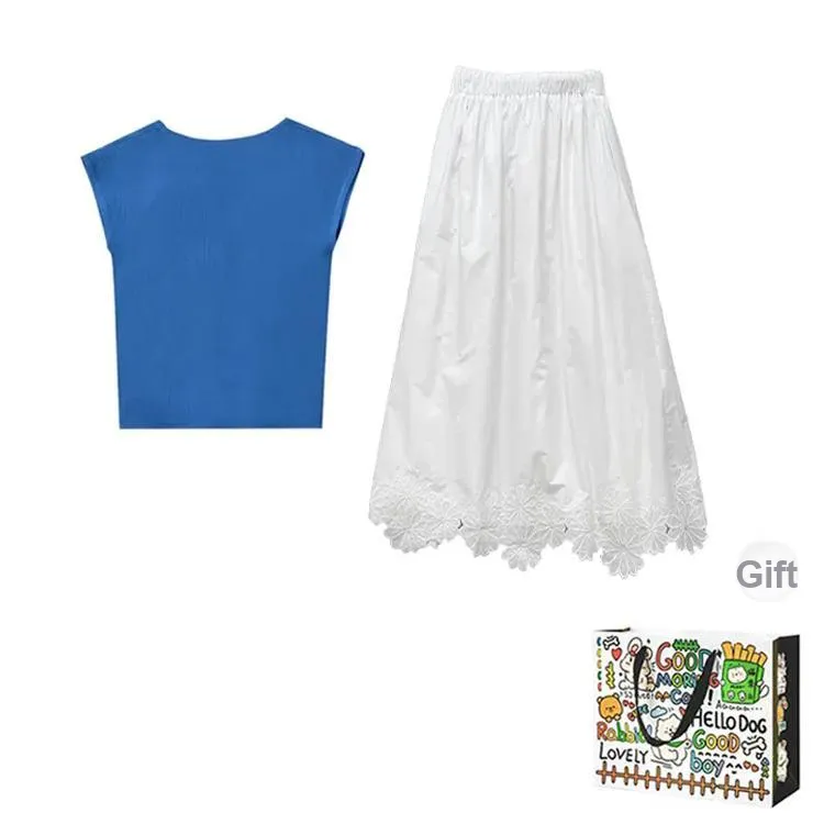 OURUOKE Two Piece Skirt Sets Women's-1