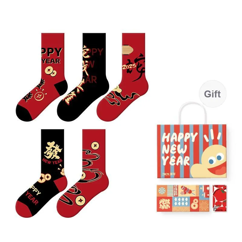 JKN Mid Calf Socks Men's Box 5 Pack-0