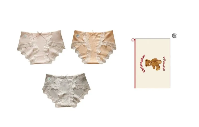 Caramella Underpants Women's Shopping Bag 3 Pack-5