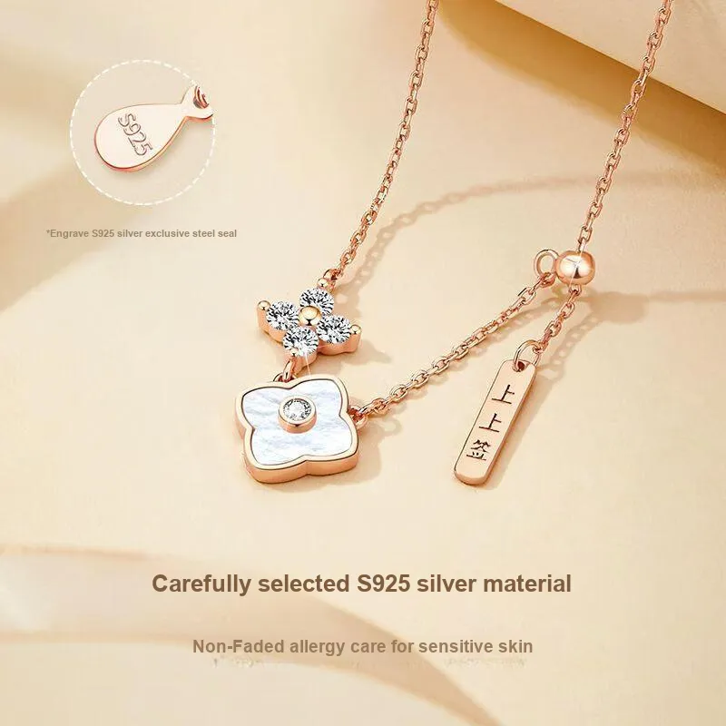 MOVER S925 Silver Necklaces Women's-2