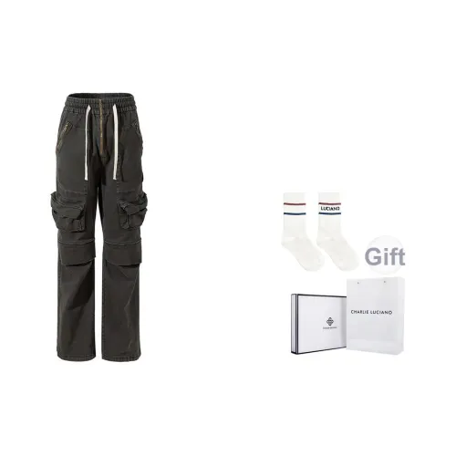 Charlie Luciano Карго Брюки Унисекс Темно-Серый