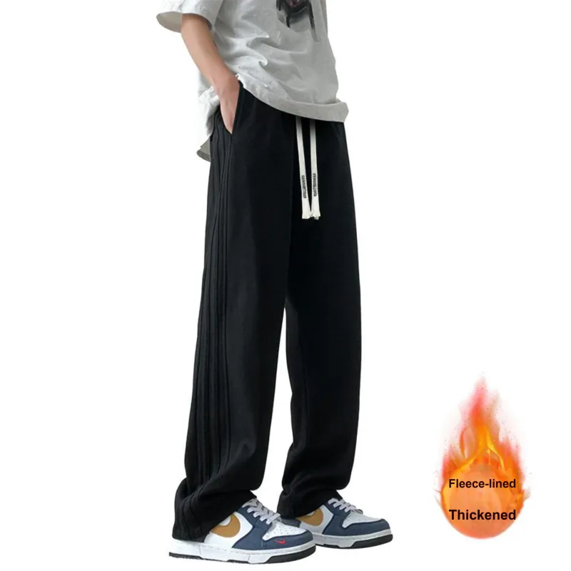 DANGERTIGER Knitted Sports Pants Unisex Gray-1