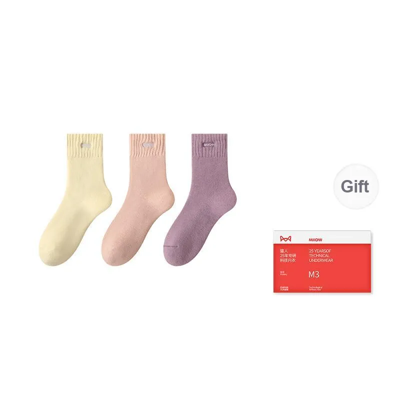 MIIOW Mid Calf Socks Women's Shopping Bag Combo Set-13