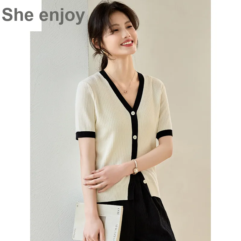 She Enjoys Regular T Shirt Women's Ecru-4