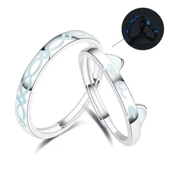 CAREBEARS S999 Fine Silver Rings Unisex