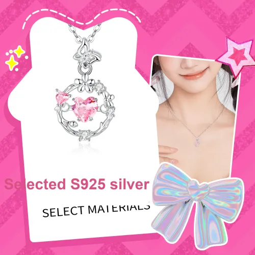 Barbie S925 Silver Necklaces Women's