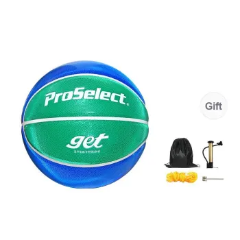 ProSelect Basketball Blue Green Size 5 Reflective Training Kids'