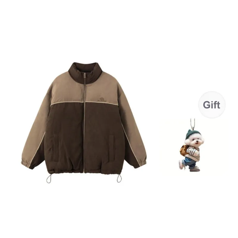 QISENYAR Puffer Jacket Unisex Dark Coffee-2