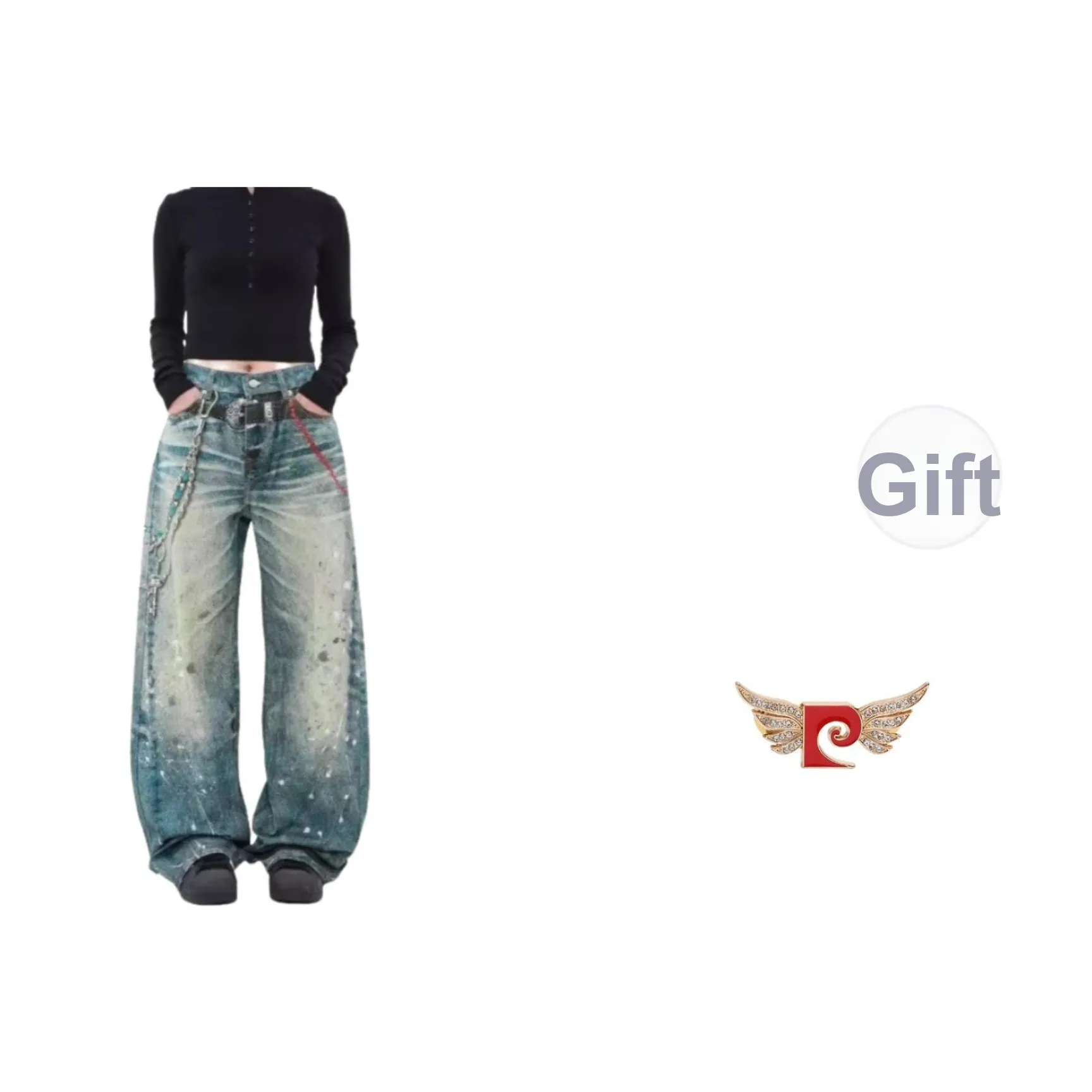 PIERRE CARDIN Синий Женские Джинсы