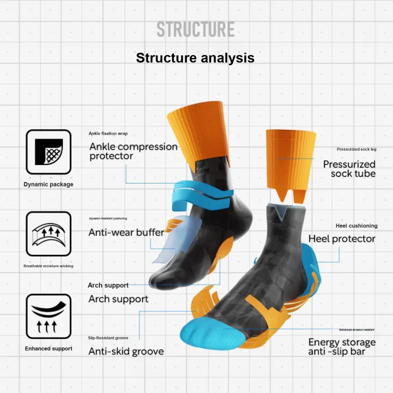 I.t.b Running Socks Men's Combo Set-7