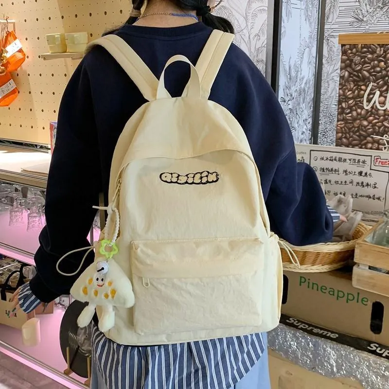 Yalu Nylon Backpack Unisex Multicolor-16