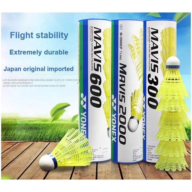 YONEX Mavis Collection M 2000 Nylon Shuttlecock 6 Pack Nylon Everyday Shuttlecocks-6