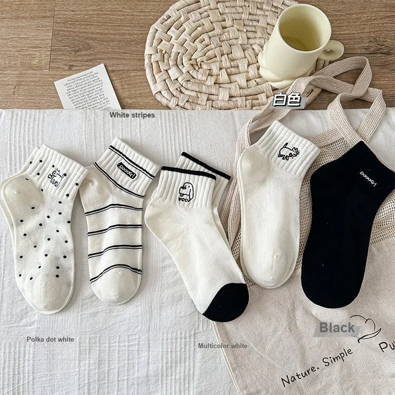 Lan Miao Ankle Socks Women's Shopping Bag Combo Set-10