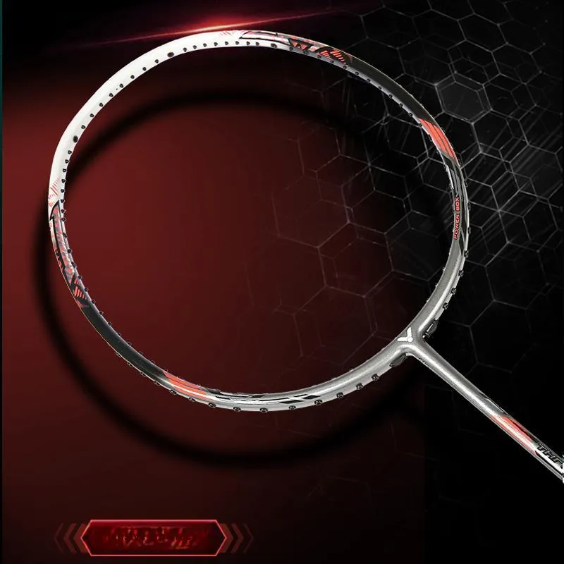 VICTOR THRUSTER K Collection TK 15 II Badminton Rackets Offensive Hard Head Advanced Level Unisex Single Grip Dark Gray-6
