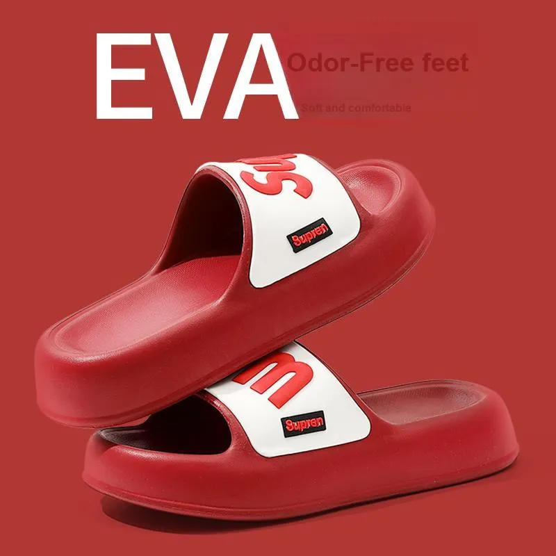 Foot Recreation Slippers Summer Indoor Home Slippers Slip Resistant Bathroom Couple Eva Home Slippers-17