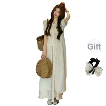 PAVEA Two Piece Skirt Sets Women's Image Color Two Piece Set+Hair Tie Comes With