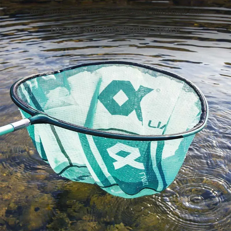 Even Ball Fishing Nets Carbon Fiber Sky Sword 4th Generation Fishing Net Pole Without Net Head Tiffany Blue-2