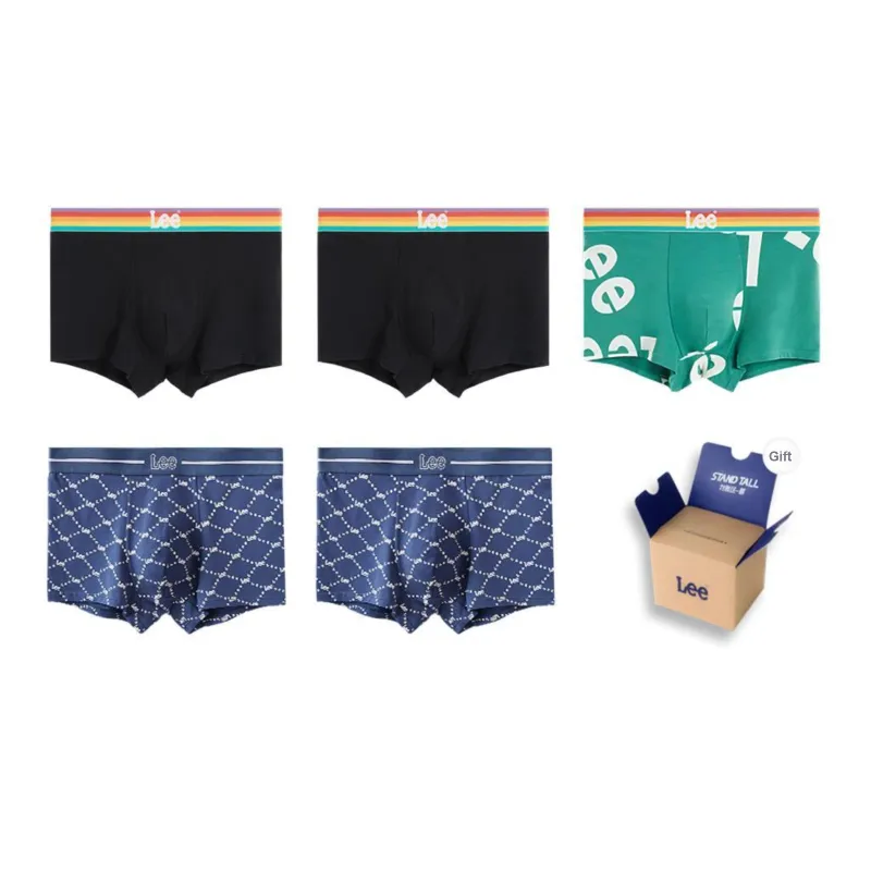 Lee Prism Color Two Underwear Gift Box Men's 5 Pack-8