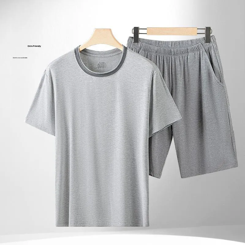 ROBINHOOD Pajama Set Men's Gift Box Set Light Heather Gray-3
