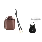 1.2cm-Width Black Litchi Grain Adjustable+Khaki Liner Clothing Sets